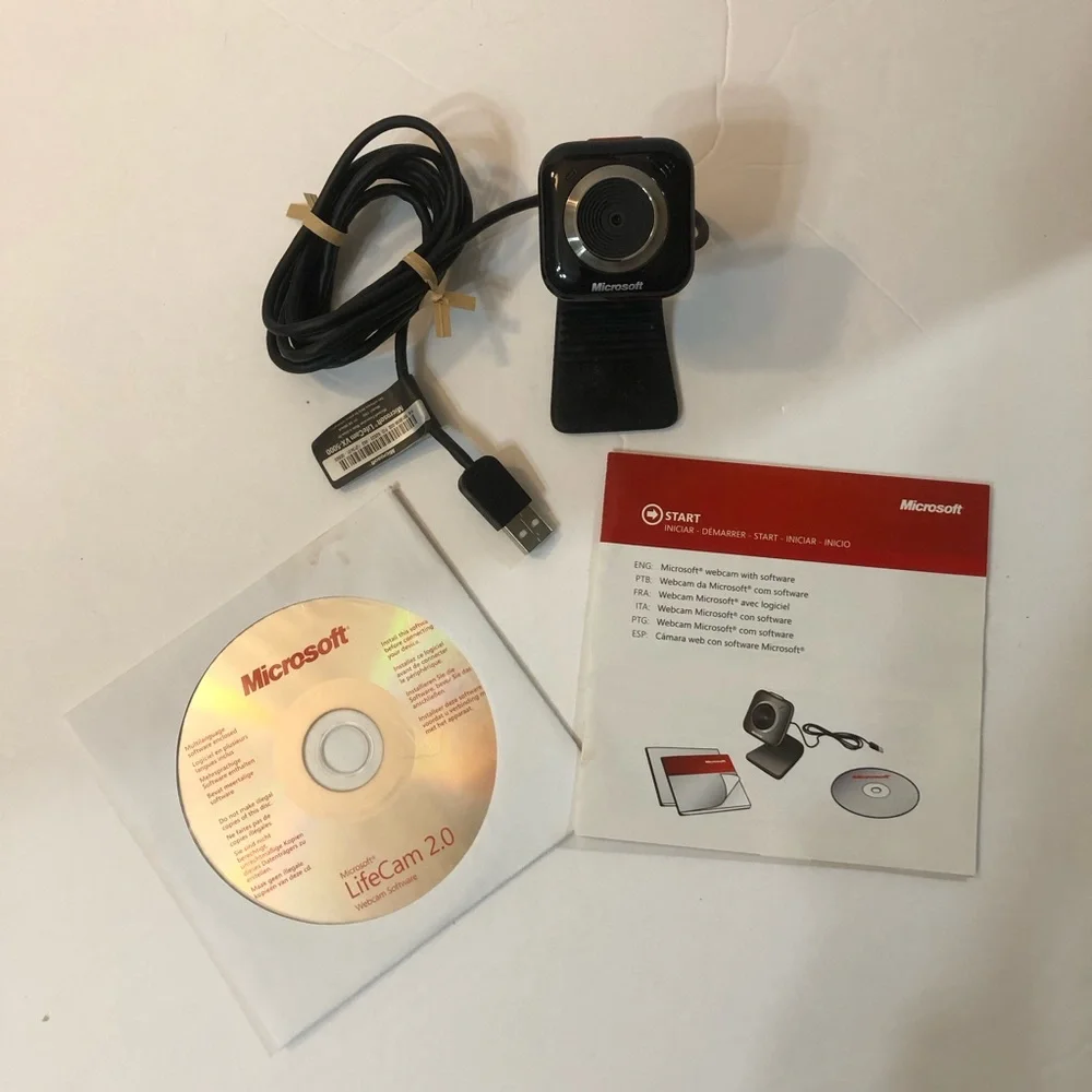 Microsoft LifeCam VX-5000 Black and Silver Webcam